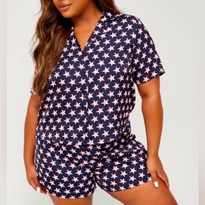 TOMMY HILFIGER CURVE STAR PRINT SLEEP SET